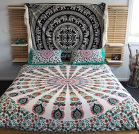 Indian Mandala Cotton Light Pink Duvet Cover