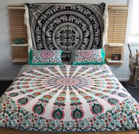 Indian Mandala Cotton Light Pink Duvet Cover