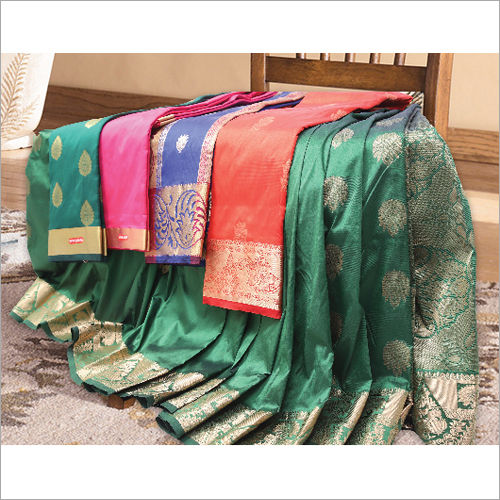 Available In Multicolor Full Blended Silk Sarees