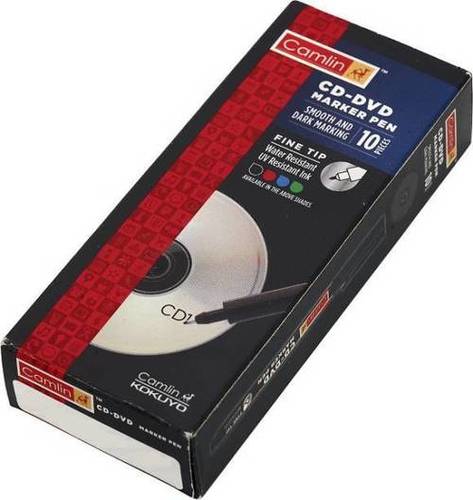 Camlin CD - DVD Marker Pen, Blue - Pack of 10