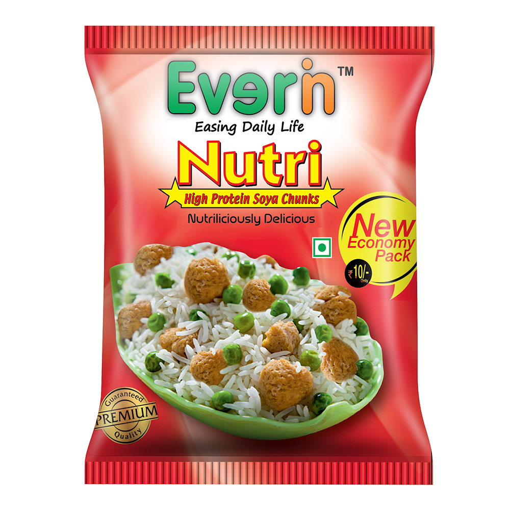 50 gm Soya Chunk Pouch - HS Code 2001, Poly Pouch Packaging, Bag Type, A Grade, Round Shape, Ideal for Culinary Uses, Versatile and Convenient