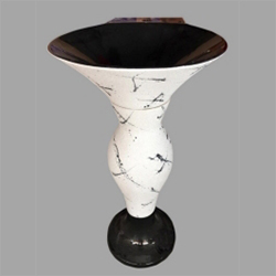Ceramic Printed Dolphin Pedestal Wash Basin