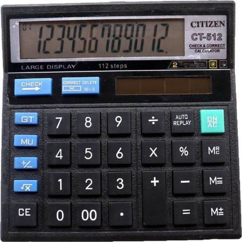 Citizen CT-512 Basic Calculator (12 Digit By OFFICE BAZZAR E STORE PRIVATE LTD.