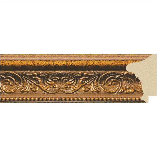 Curved Wooden Frame - Customizable Size & Design, Golden Color Finish with Strong Quality and Elegant Looks