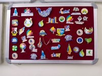 Multicolor Photo Print Lapel Pin