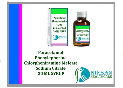 Paracetamol Phenylepherine Cpm Sodium Citrate Syrup