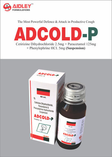 Liquid Anti Cold- Cetirizine 2mg + Paracetamol 125mg +  Phenylepherine 5mg/5ml