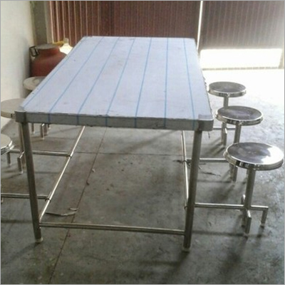 Canteen Table With Foldable Stool