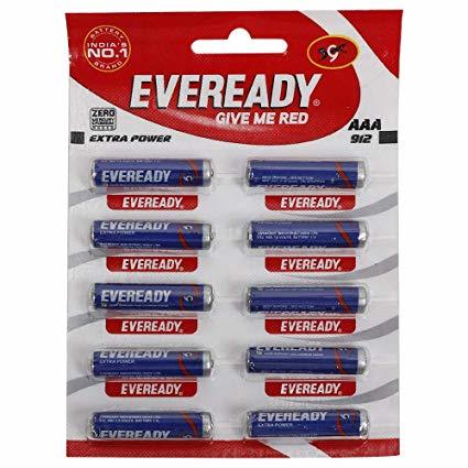 Eveready AAA batteries(Pack Of 10)