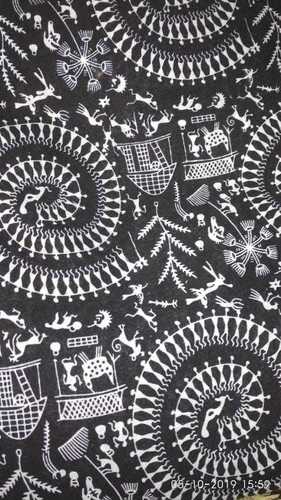 Chiku Black Cotton Fabric