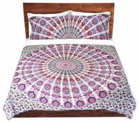 Indian Mandala Pink Cotton Duvet Cover