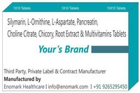 Silymarin  L-Ornithine L-Aspartate Pancreatin Choline Citrate Chicory Root Extract And Multivitamins Tablets