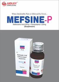 Mefenamic acid 50mg + Paracetamol 125mg Suspension