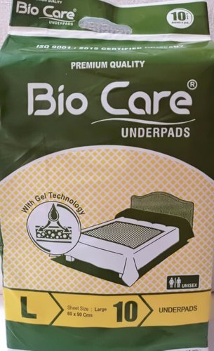 Disposable Underpads - 60X90cm, Multi Color | Quick Absorption, Pack of 10 Pieces, Designed for Personal Use in Hospitals & Clinics