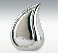 Teardrop Silver-Gold Token Cremation Urn