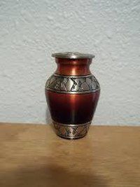 Tricolore II Brass Metal Token Cremation Urn