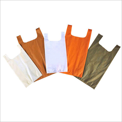 U Cut Plain Non Woven Bag