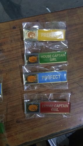 School Brass Name Badges