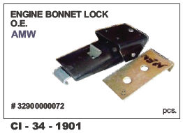 Engine Bonnet Lock Amw Vehicle Type: 4 Wheeler