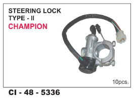 Steering Lock Type-Ii Champion Vehicle Type: 3 Wheeler