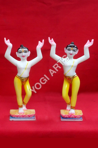 Marble Iskcon Deities Statue