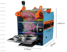 Manual Cup Sealing Machine Dimension(L*W*H): 260 X 240 X 650 Millimeter (Mm)