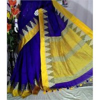 Handloom Cotton Silk Temple Work Sarees