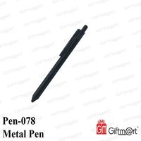 Metal Pen - Metal Construction | Black Ball Pen Design, Sleek Finish For Professional Writing