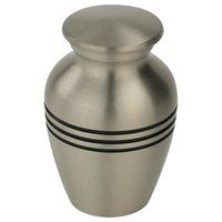 Platinum Brass Metal Token Cremation Urn