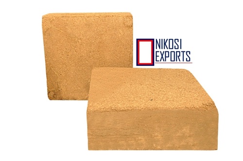 Smooth Texture Brown Agricultural Rectangle Coco Peat Block
