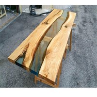 Handmade Wooden Epoxy Resin  Clear Table Top For Hotel And Home High Quality New Design