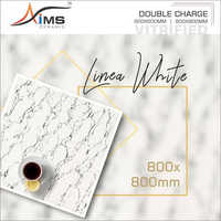 Linea White Double Charged Vitrified Tiles