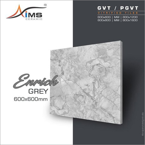 Enrich Grey GVT PGVT Vitrified Tiles