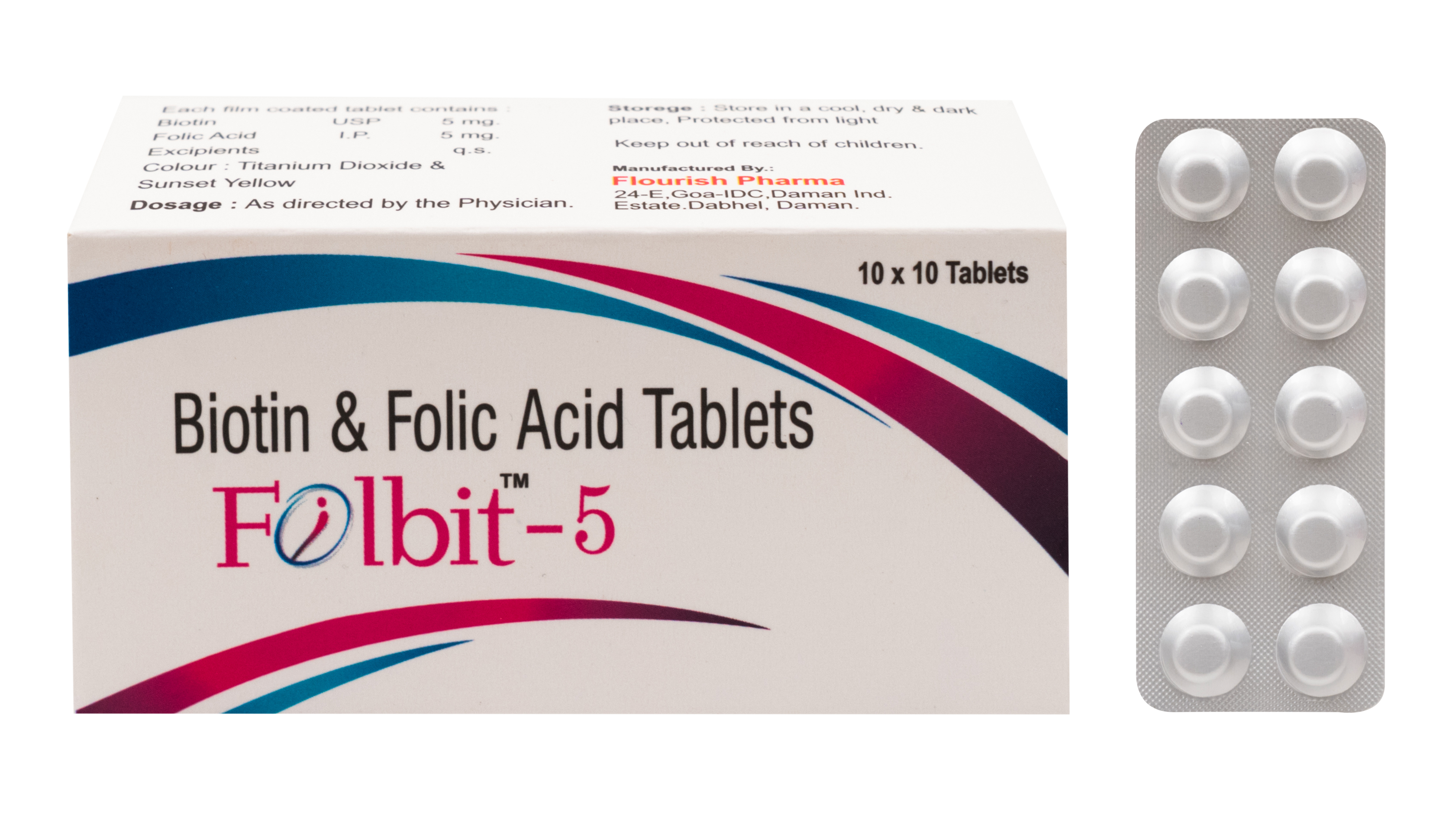 Folic Acid  Biotin Tab