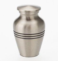 Moderne II Brass Metal Token Cremation Urn