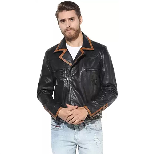 Mens Pure Designer Leather Jacket