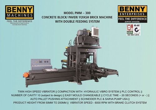 Concrete Paver Flyash Solid Block Making Machine