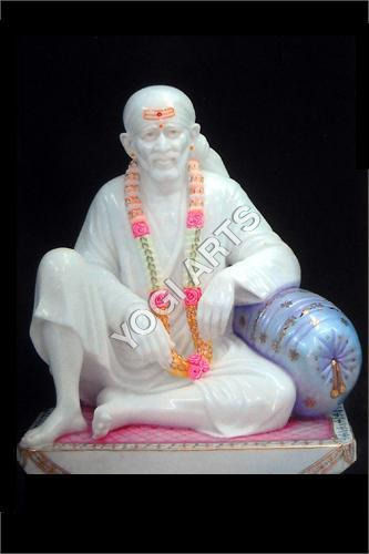 Carving Marble Sai Baba (Dwarka Maai) Statue