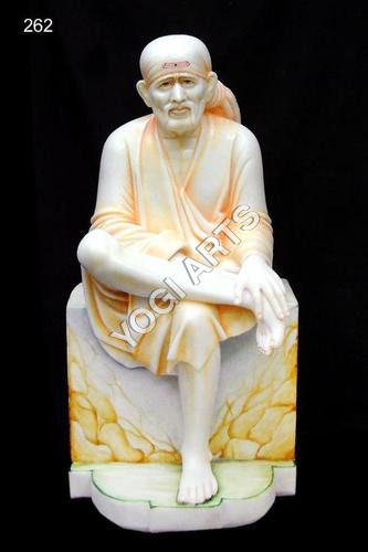 Painting Makrana Marble Sai Baba Statue