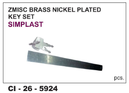 ZMISC Brass Nickel Plated Key set SIMPLAST