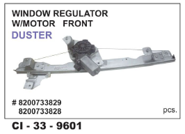 Window Regulator w/Motor FRONT DUSTER L/R