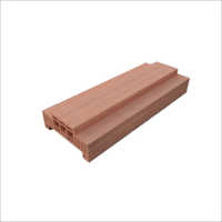 Wpc Double Rebate Door And Window Frame - 12 To 22mm Thickness, Brown Color | Polished Surface, Polyurethane Infilling, Lightweight Design, Custom Sizes Available