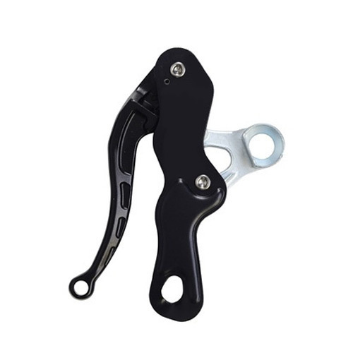 Double Stop Descender - Stainless Steel, 50-100 Grams Weight | Light Weight, Matte Black Finish, Stylish Design