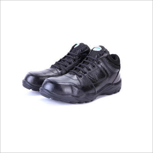 Pu Low Ankle Black Safety Shoes