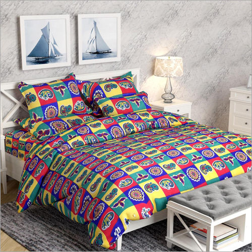 Single Bed Check Printed Quilt