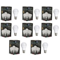 White 9w Led Bulb - Aluminum Body, Round Shape, Plastic Color, 220-240 Volt, 9 Watt | 85% Energy Saver, Long Life, Eco Friendly New Technology