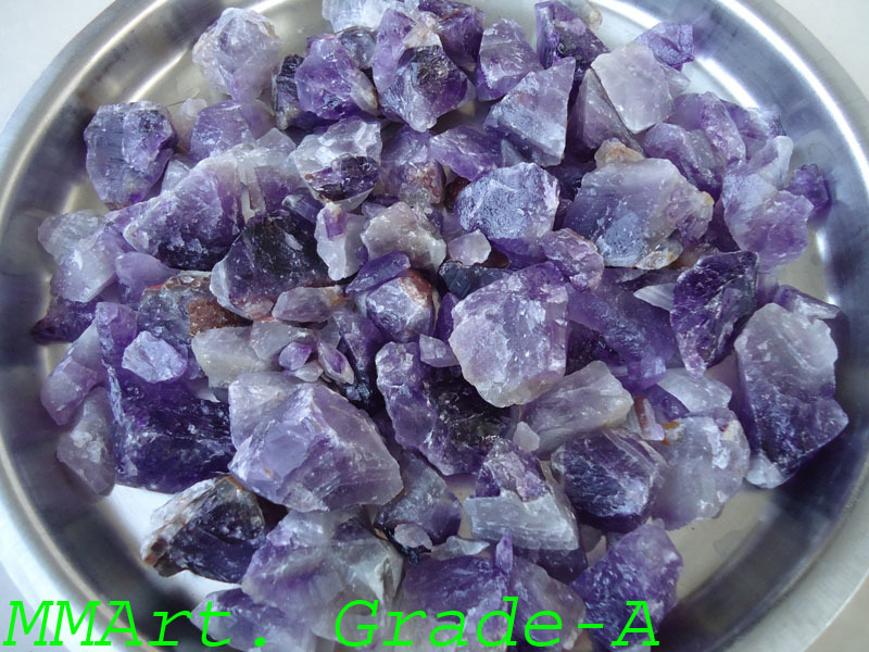 crystalian Amethyst quartz polished pebbles and gravels stone
