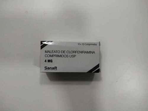 Maleato De Clorfeniramina Comprimidos USP