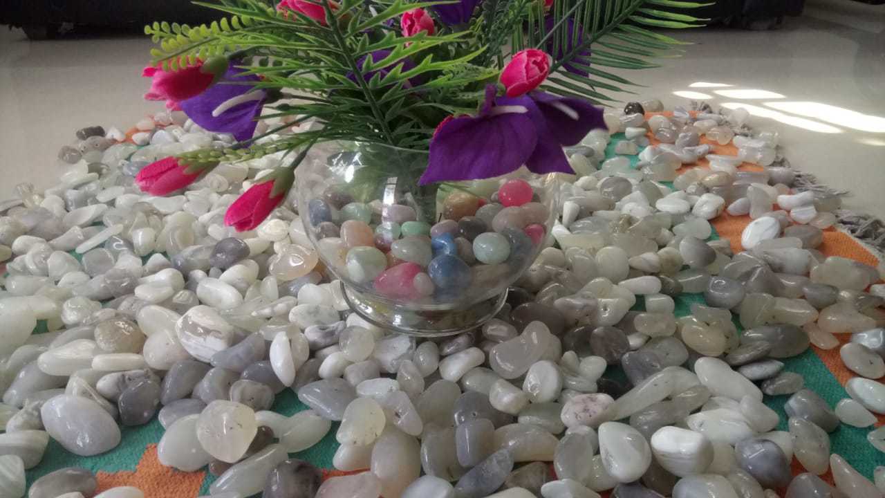 High Polished Cheap Price Aquarium Smooth Natural Onyx Pebbles Stone aquarium substrate