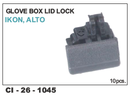 Glove Box Lid Lock IKON - Plastic, 4x3x2cm, Black | Secure Closure, Easy Installation, Durable, OEM Quality